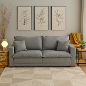 ESTOFADO LIVING BEIRUT 2m CINZA- ARCA ESTOFADOS