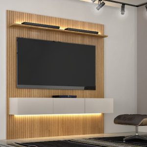 PAINEL CURITIBA FRISADO 1.79 COM NICHO LED OPCIONAL - VALDEMOVEIS