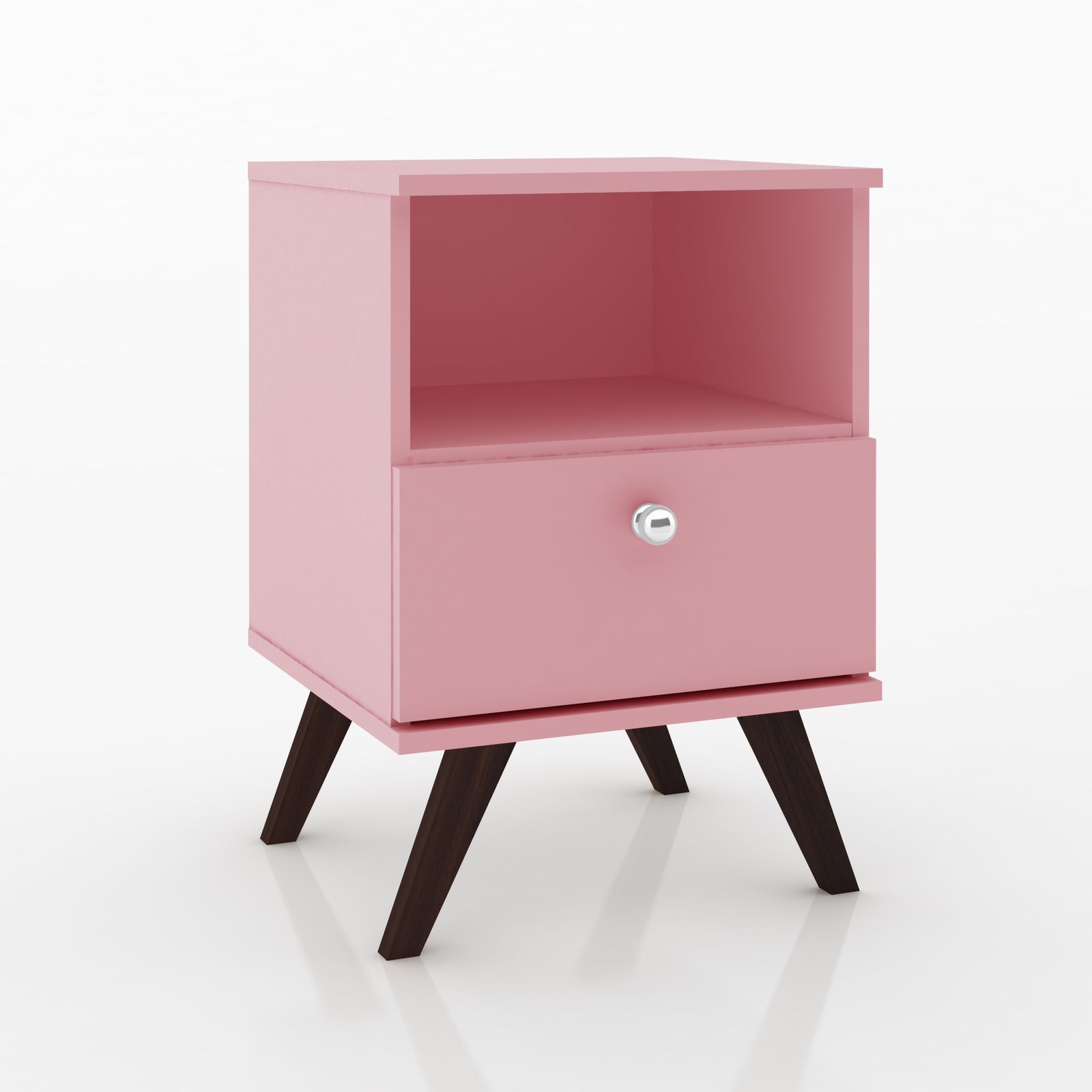 MESA LATERAL 3019 ROSA - MOVELBENTO 0,40cm QUEIMA DE ESTOQUE