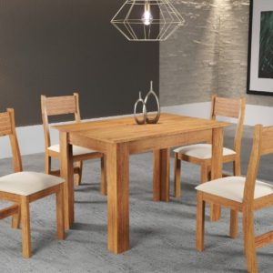 MESA PERLA 1,10 COM 4 CADEIRAS BRISA