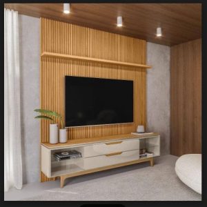 PAINEL RIPADO MODULAR 2,20 COM BANCADA LOS ANGELES LINEA