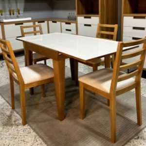 Alternative view of MESA EXTENSIVEL TOCK COM 4 CADEIRAS ALINE MOSTRUARIO