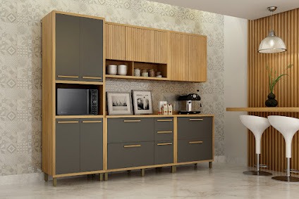 COZINHA TORINO GRAFITE - VALDEMOVEIS 2,73CM QUEIMA DE ESTOQUE