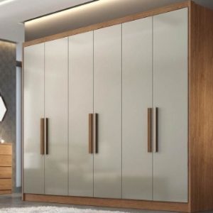 ROUPEIRO RIZON PLUS S/ESPELHO CUMARU/FENDI - NOVO HORIZONTE 2,43CM MODULADO