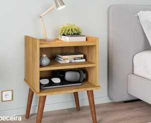 MESA DE CABECEIRA AROMA SEM GAVETA FREIJO - FIORELLO 0,41