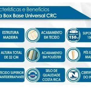 Alternative view of CAIXA BOX COM AUX SOLT BORDADO BEGE  (88x188x25) - Anjos