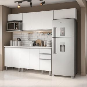 COZINHA VOLLARE BRANCO 01 - FIORELLO 5 PEÇAS 3,30CM