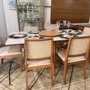 MESA SPARTA 1,60 COM 6 CADEIRAS BURITI MOSTRUARIO