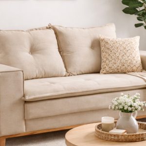 ESTOFADO LIVING 1,60CM 3075 CAPARAO BEGE - LUFER
