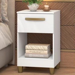 MESA DE CABECEIRA PRADA BRANCO - FELLICCI