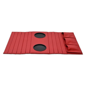 PORTA COPOS VERMELHO C/ PORTA CONTROLE QUEIMA DE ESTOQUE