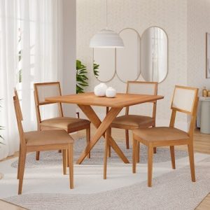 MESA CACAU 0,95M C/ CADEIRA ENCANTO CIMOL