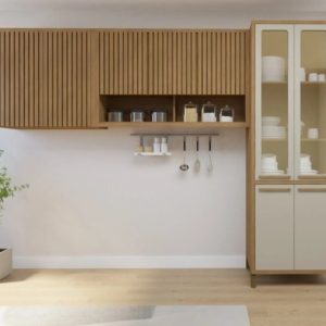 COZINHA TORINO CINAMOMO OFF WHITE - VALDEMOVEIS 3 PEÇAS  2,73CM