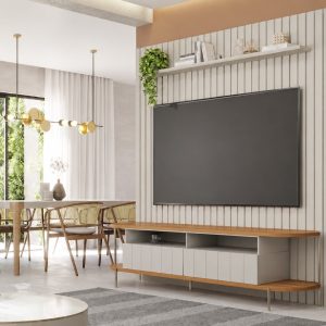PAINEL HOME MARAGOGI OFF WHITE COM BANCADA MONACO- PERMOBILI 2,30